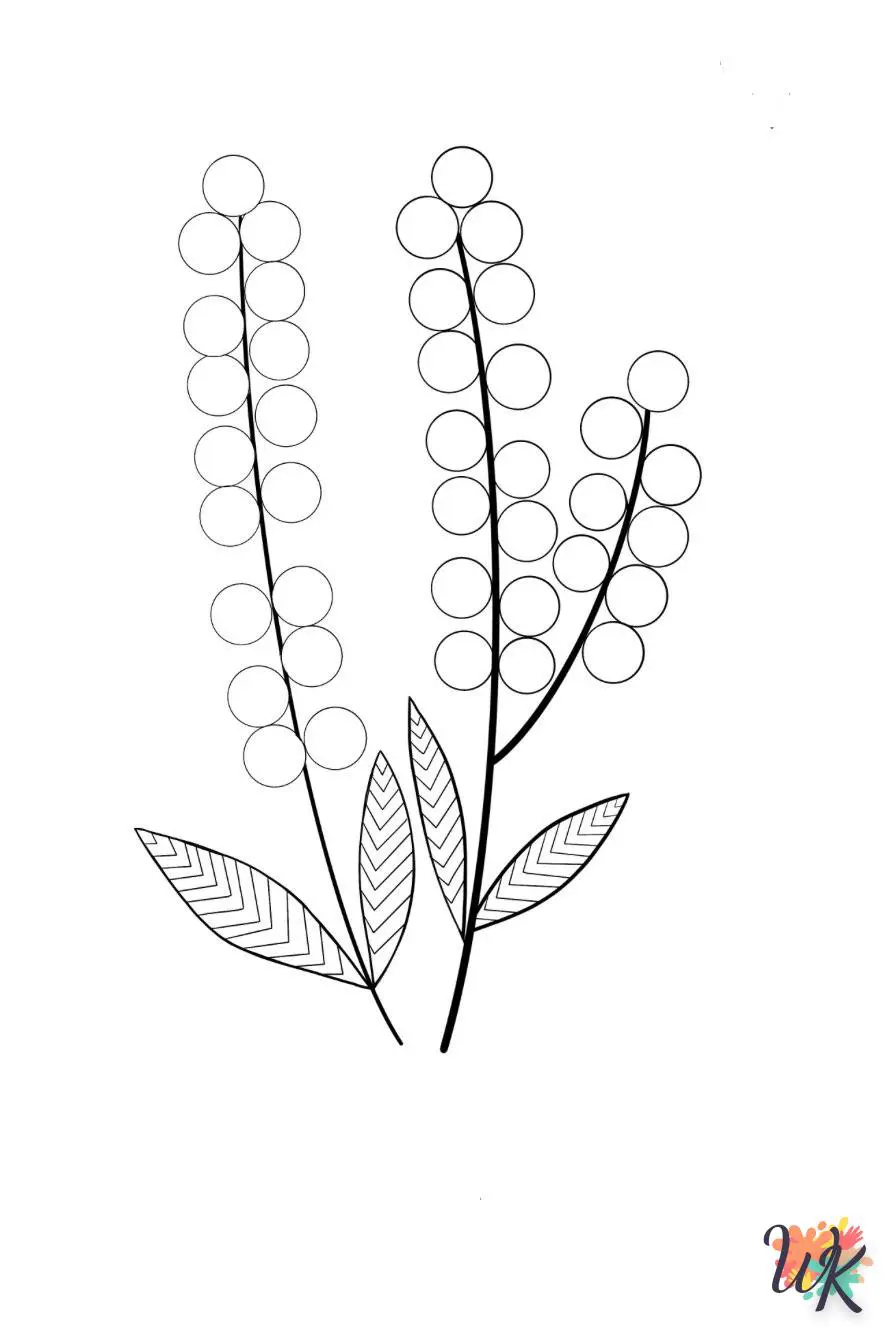 Mimosa 10 Disegni da Colorare Mimosa 8